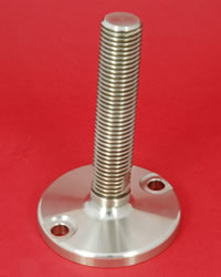 Adjustable Levelling feet - All stainless with 30mm  diam. stem Heavy Duty 7000kg